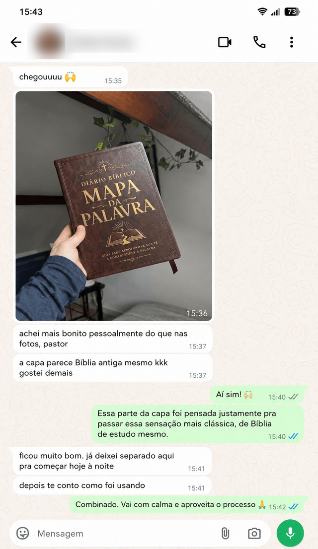 Depoimento de cliente Mapa da Palavra